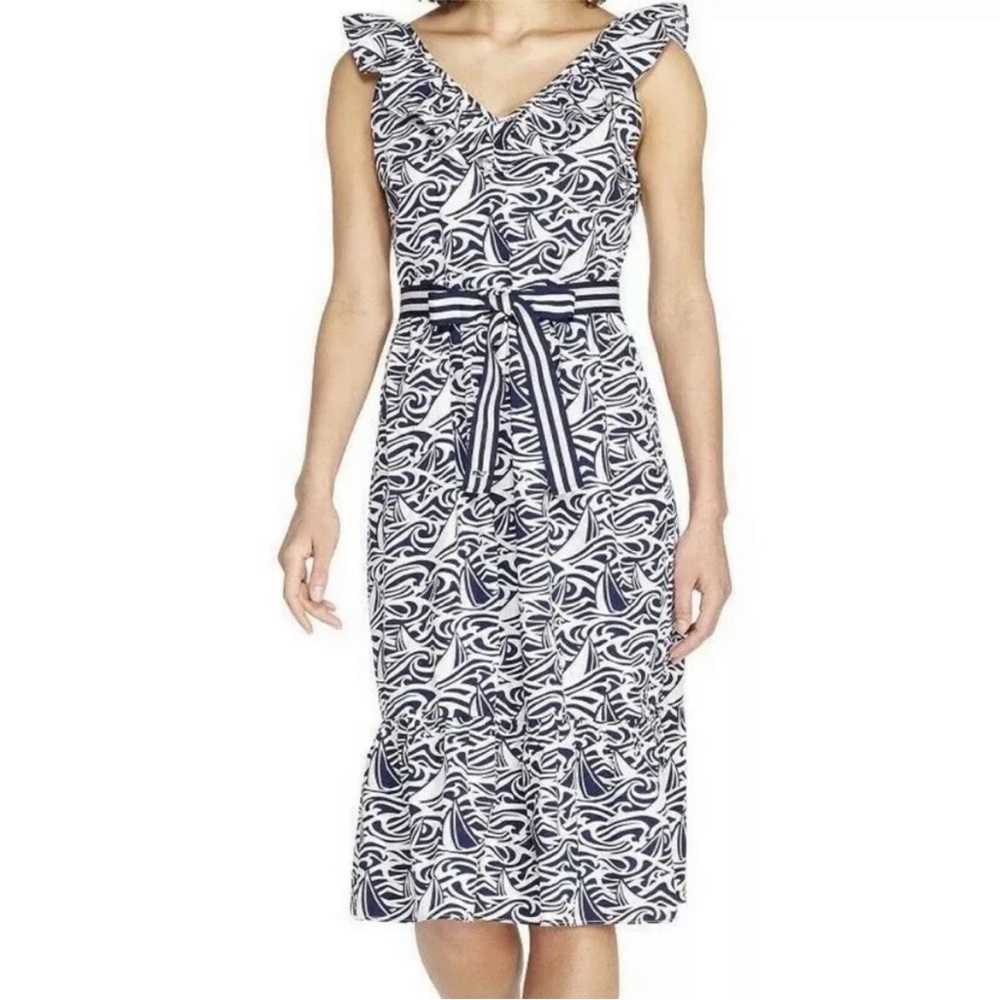 Vineyard Vines x Target Rough Seas Sleeveless Ruffle Dress XS